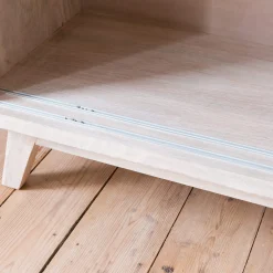 Graham & Green Momoka Hand-Carved Sideboard with Sliding Doors