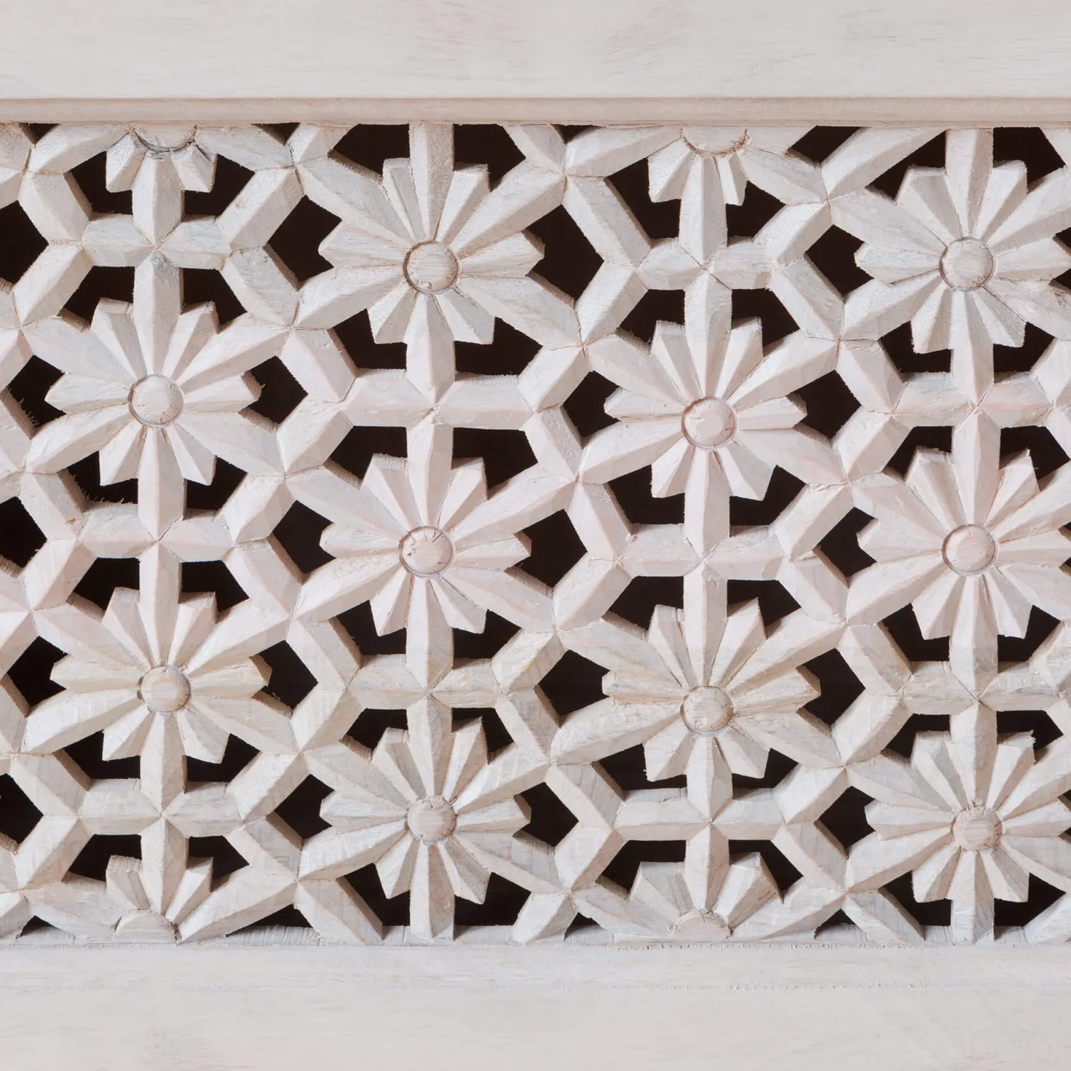 Graham & Green Momoka Hand-Carved Sideboard with Sliding Doors