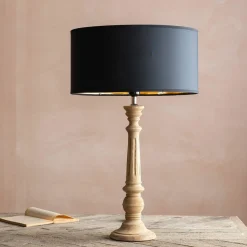 Graham & Green Morley Wooden Table Lamp