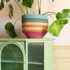 Graham & Green Multicoloured Stripe Basket