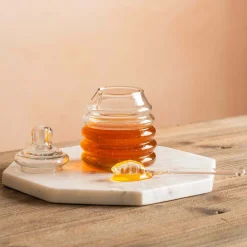Graham & Green Murcot Clear Glass Honey Pot