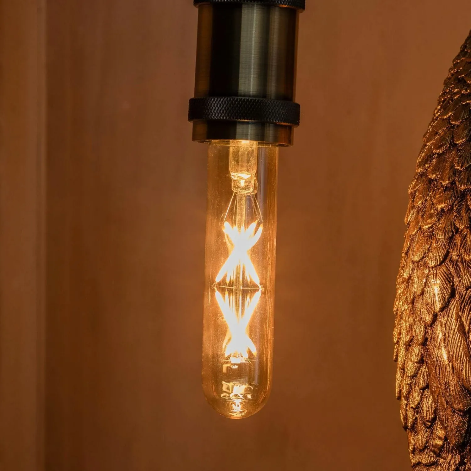 Graham & Green Narrow Tube Amber LED E27 Bulb