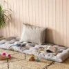 Graham & Green Natural and Blue Check Bed Roll
