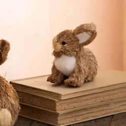 Graham & Green Natural Bristle Bunny Decoration