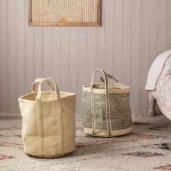 Graham & Green Natural Jute Storage Baskets
