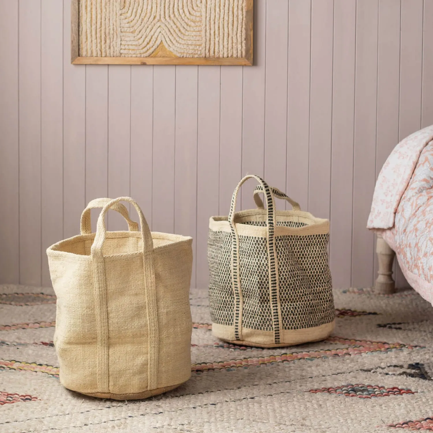 Graham & Green Natural Jute Storage Baskets