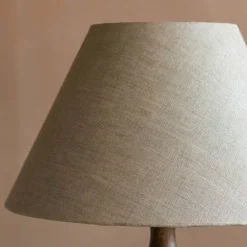 Graham & Green Natural Linen and Gold Empire Lamp Shades