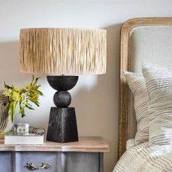 Graham & Green Natural Raffia Lamp Shades