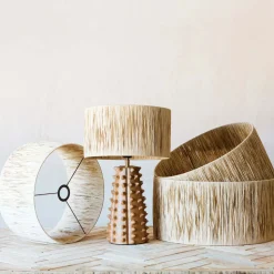 Graham & Green Natural Raffia Lamp Shades