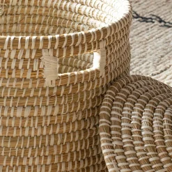 Graham & Green Natural Seagrass Laundry Basket