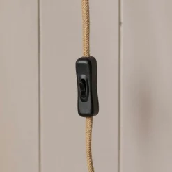 Graham & Green Natural Woven Bamboo Wall Light Medium