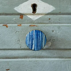 Graham & Green Navy And Gold Bone Knob