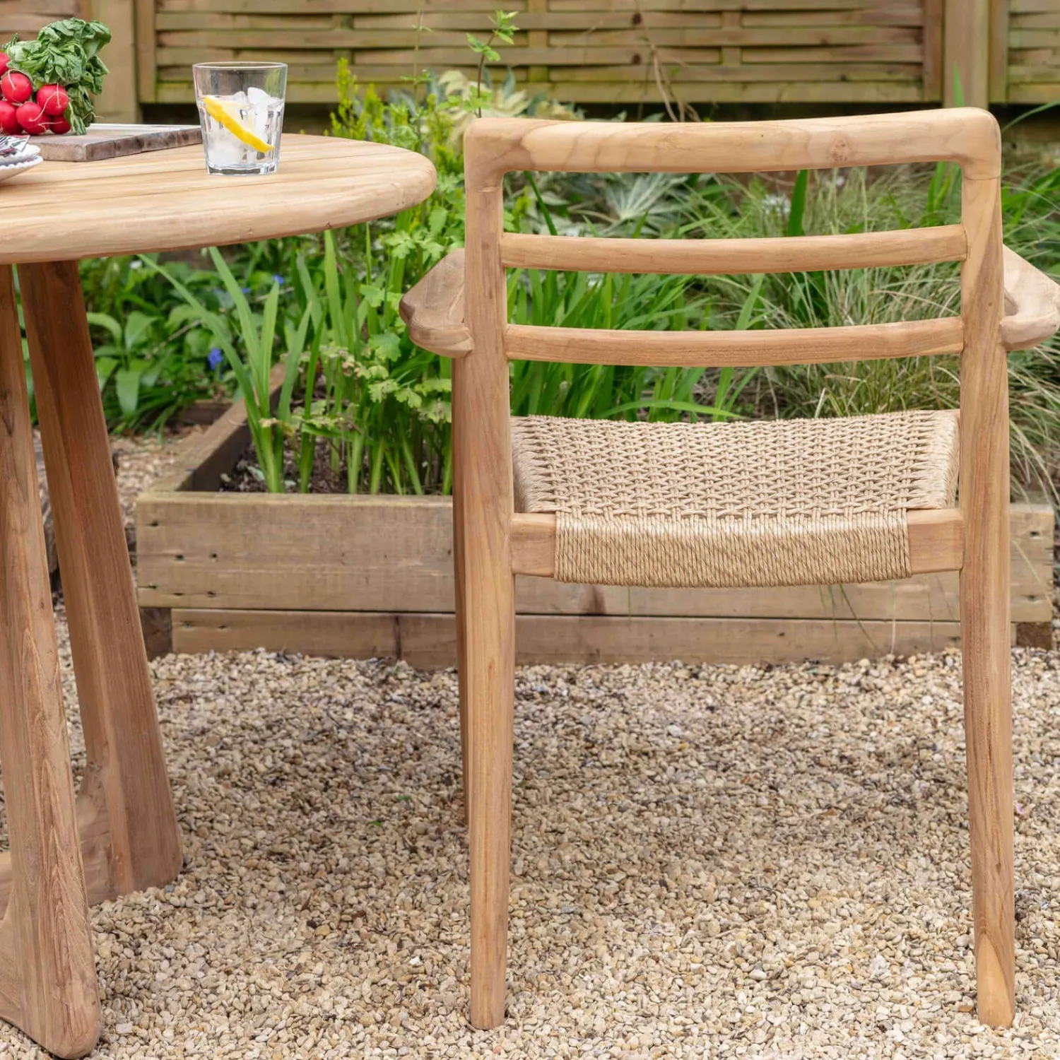 Graham & Green Noa Teak Outdoor Dining Armchair