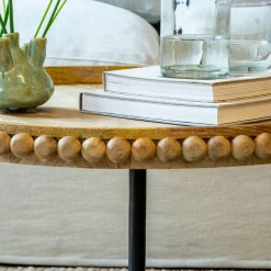 Graham & Green Noland Wood and Marble Coffee Table