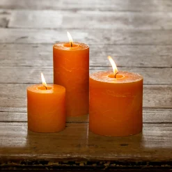 Graham & Green Ochre Pillar Candles