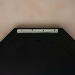 Graham & Green Octavia Large Black Wood Wall Mirror