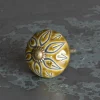 Graham & Green Olive Floral Ceramic Knob