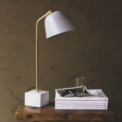 Graham & Green Olsen Grey Table Lamp