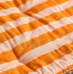 Graham & Green Orange Candy Stripe Large Seat Mat