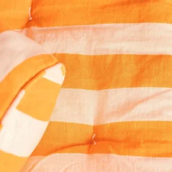 Graham & Green Orange Candy Stripe Small Seat Mat