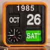 Graham & Green Orange Flip Wall Clock