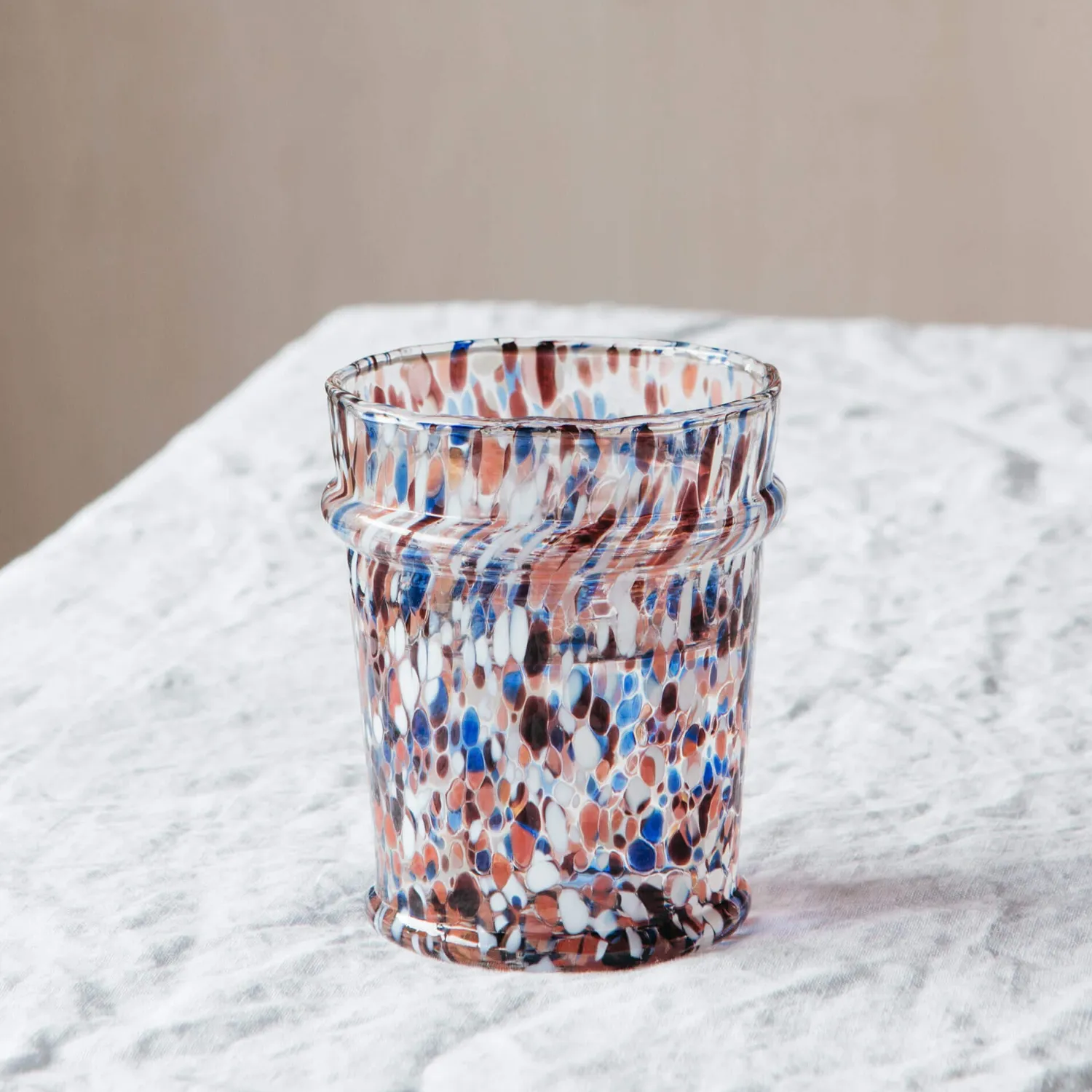 Graham & Green Orange Speckled Glass