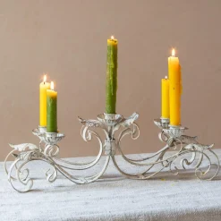 Graham & Green Ornate Metal Candelabra