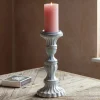 Graham & Green Ornate Pillar Candle Holder