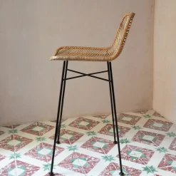 Graham & Green Oslo Natural Kitchen Stool