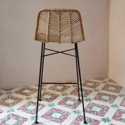 Graham & Green Oslo Natural Kitchen Stool
