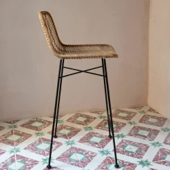Graham & Green Oslo Natural Kitchen Stool