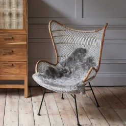 Graham & Green Oslow Winged Wicker Chair
