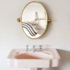 Graham & Green Otto Antique Gold Oval Tilting Mirror