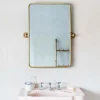 Graham & Green Otto Antique Gold Rectangular Tilting Mirror