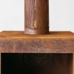 Graham & Green Oxidised Rust Log Burner