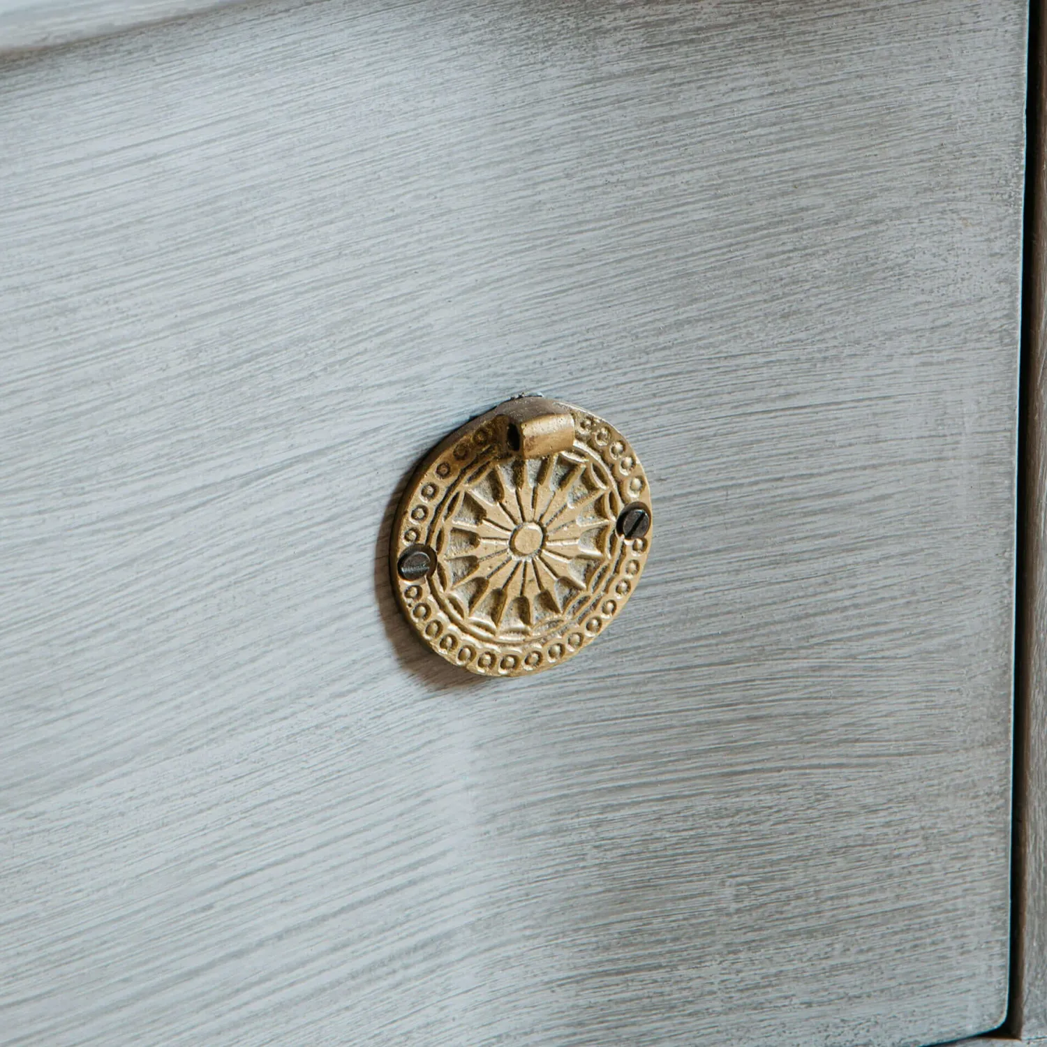 Graham & Green Oyster Two Drawer Bedside Table