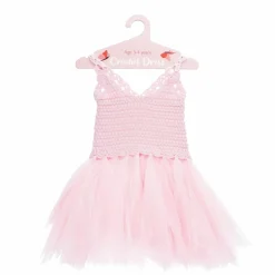 Graham & Green Pale Pink Crochet Dress - Ages 3-4 years