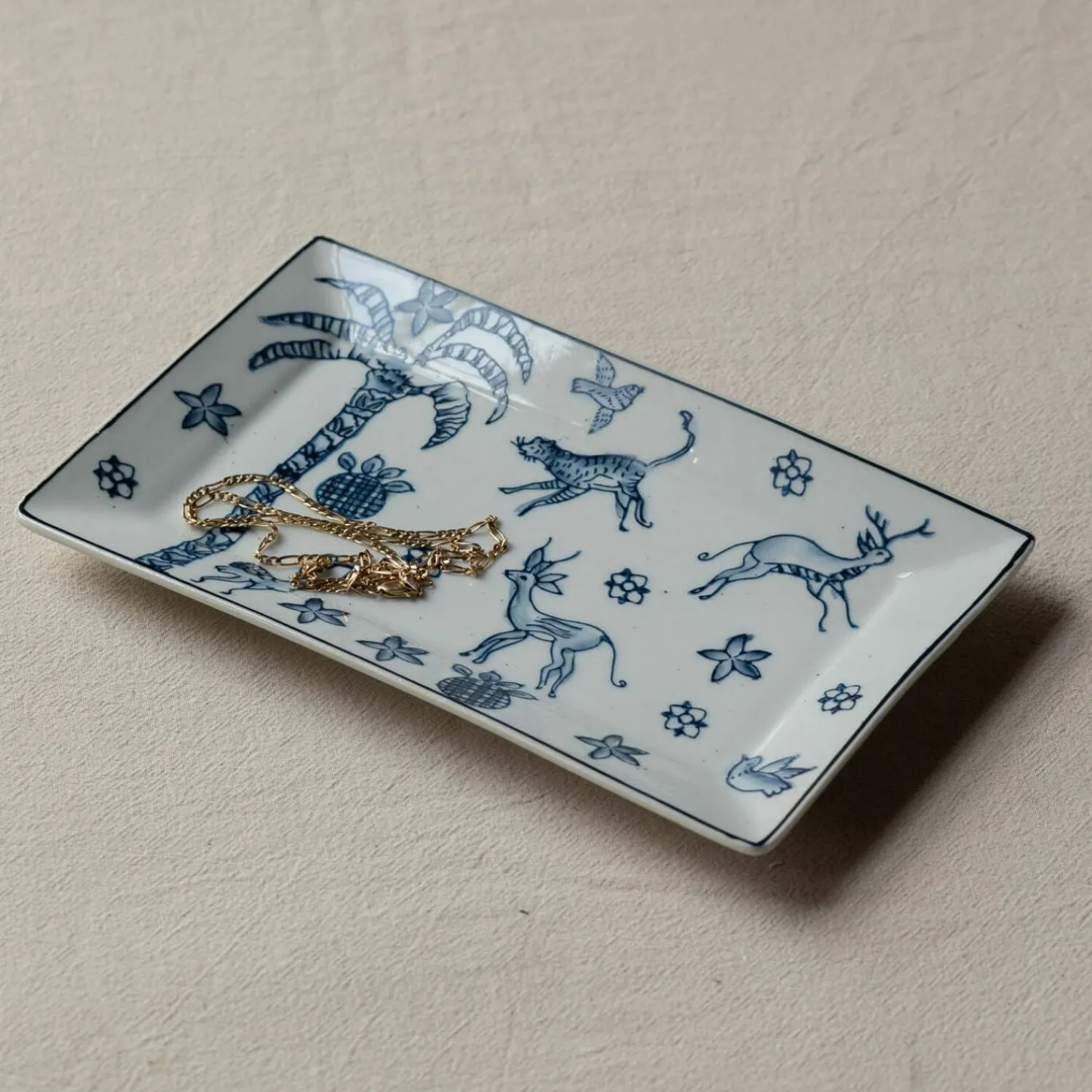 Graham & Green Paradise Rectangular Trinket Dish