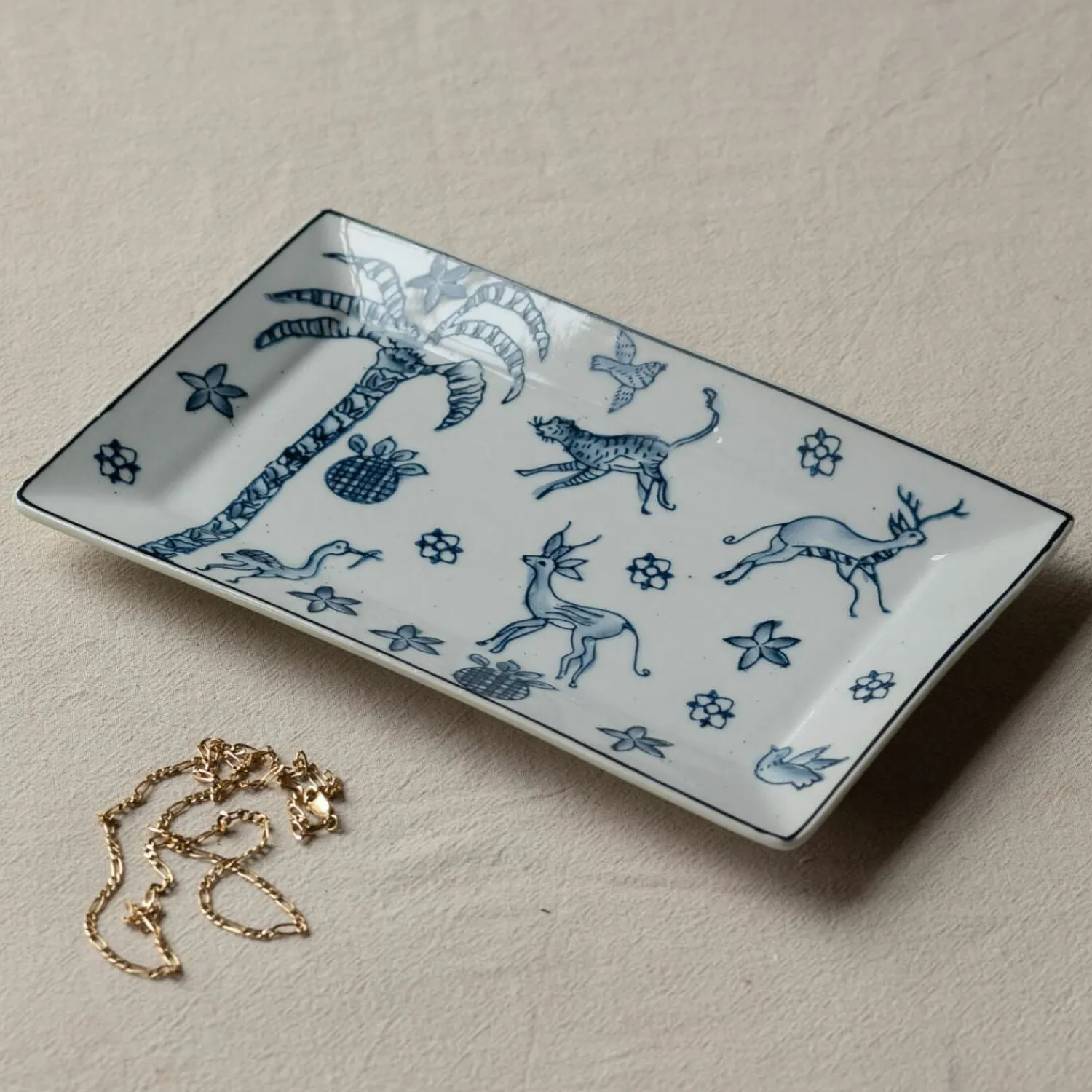 Graham & Green Paradise Rectangular Trinket Dish