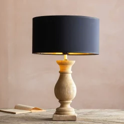 Graham & Green Parry Wooden Table Lamp