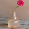 Graham & Green Peach Recycled Glass Vase