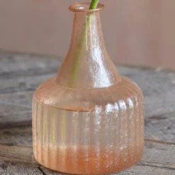 Graham & Green Peach Recycled Glass Vase