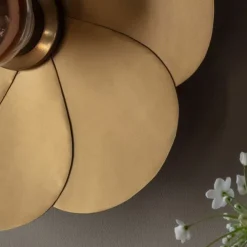 Graham & Green Petal Brass Wall Lamp