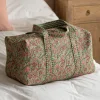 Graham & Green Pink & Green Floral Weekend Bag - Small