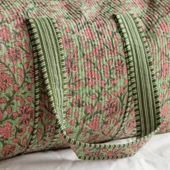 Graham & Green Pink & Green Floral Weekend Bag - Small
