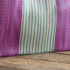 Graham & Green Pink & Purple Stripe Recycled Weekend Bag