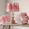 Graham & Green Pink Ikat Flower Empire Lamp Shades