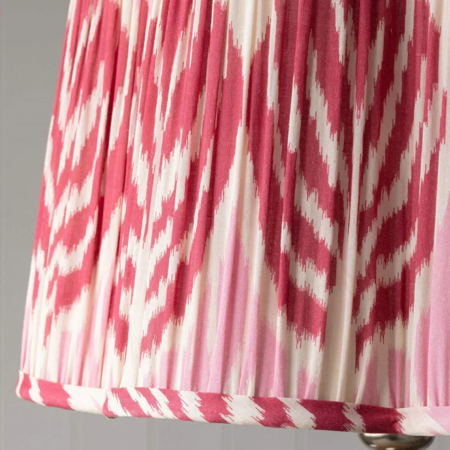 Graham & Green Pink Ikat Flower Empire Lamp Shades