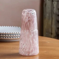 Graham & Green Pink Speckle Carafe and Tumbler