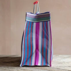 Graham & Green Pink Stripe Recycled Shopping Bag